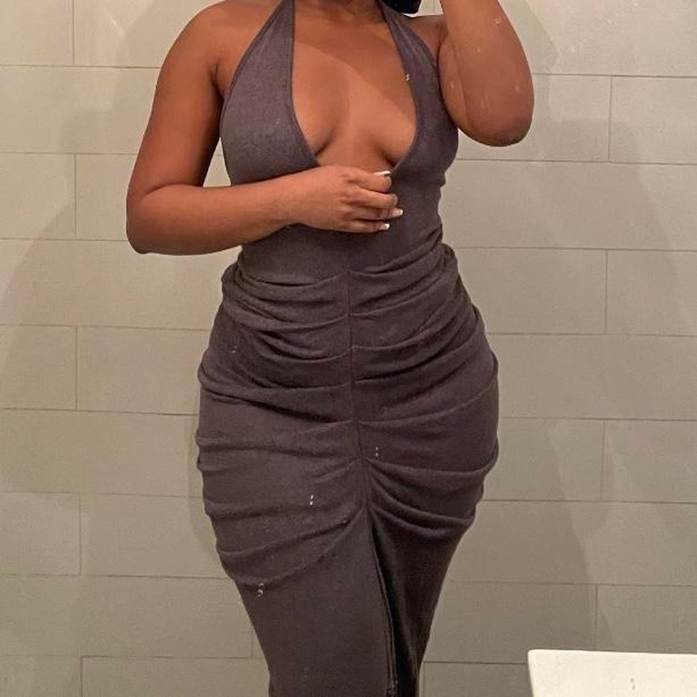 grayscale dress